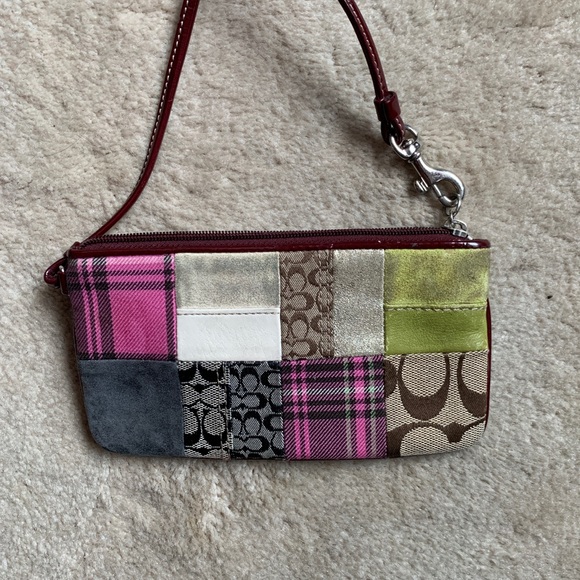 Coach Holiday Patchwork Tote and Wristlet - Picture 4 of 10